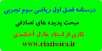 درسنامه فصل اول ریاضی سوم تجربی