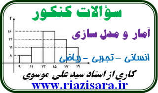 سوال تستی آمار و مدل سازی