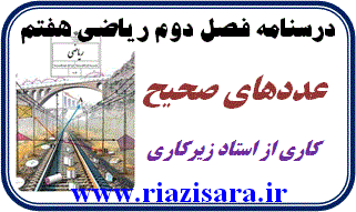 عددهای صحیح, ریاضی 7
