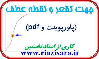 جهت تقعر, نقطه عطف