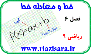 خط و معادله خط ریاضی نهم